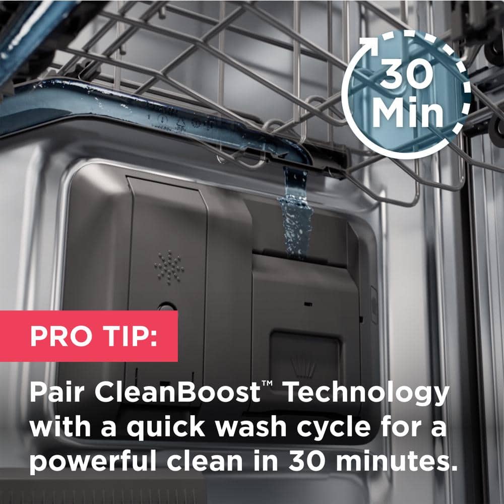24" Stainless Steel Energy Star Built-In Dishwasher with CleanBoost