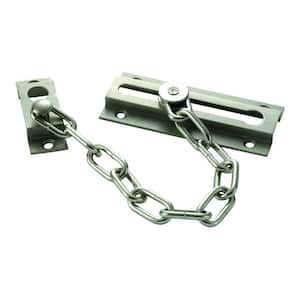 Prime-Line Products U 10304 Door Lock Extruded Chain Satin Nickel