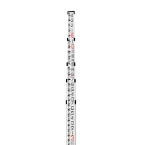 16 ft. Aluminum Dual Sided Grade Rod Telescoping Rod in Inches