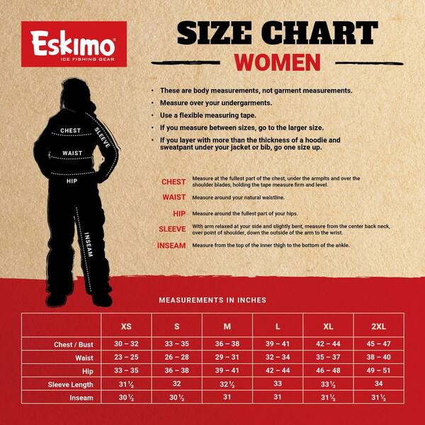 Eskimo Keeper Ice Fishing Jacket, Women's, Frost Heather, X-Large  3944302421 - The Home Depot