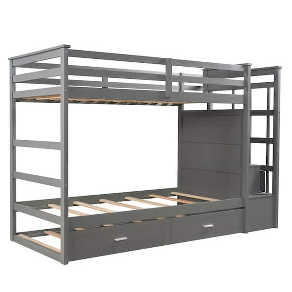 Shyann twin over full shop bunk bed with trundle