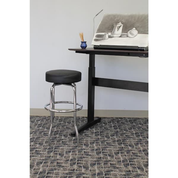 Black Bar Stool Chrome Finish Frame