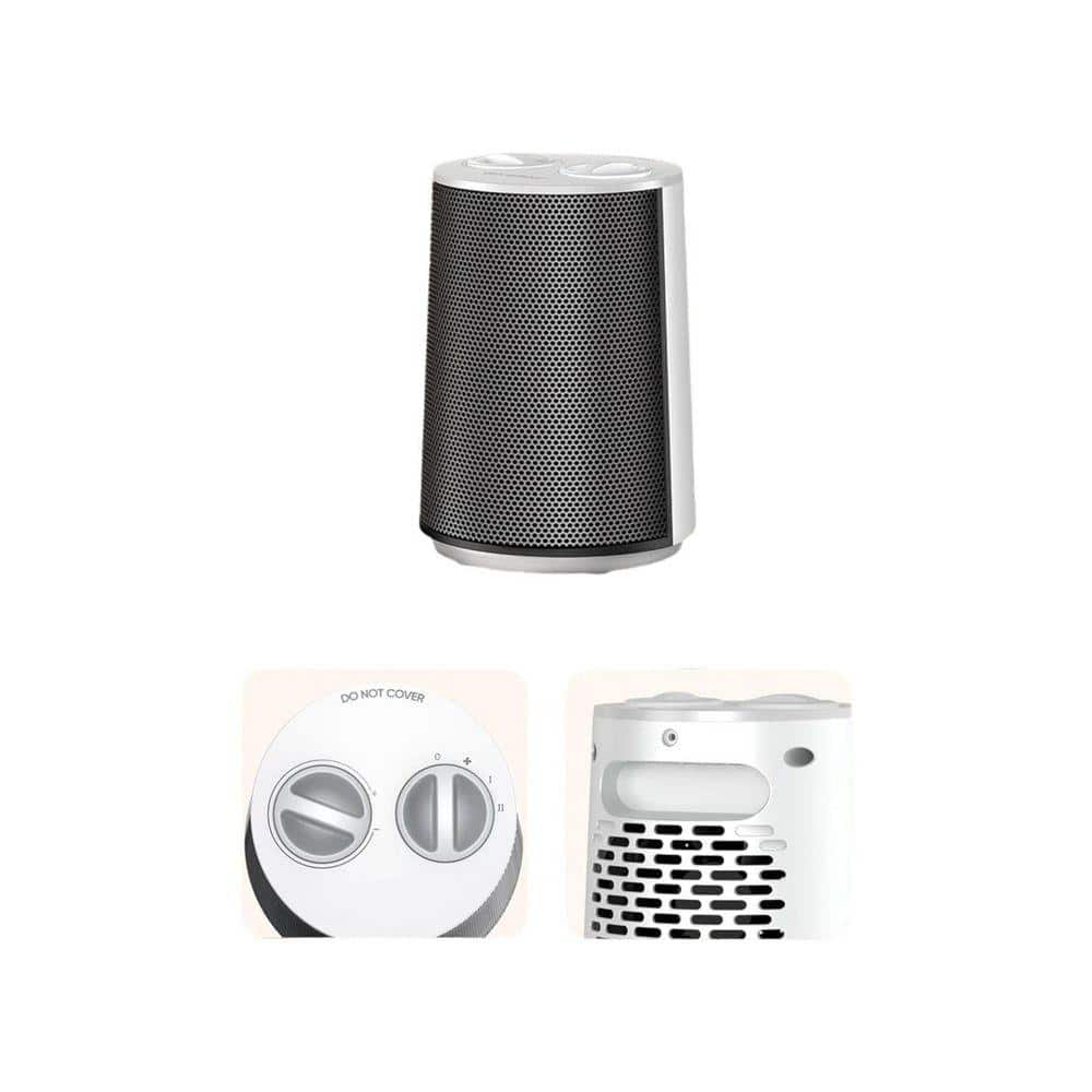 1500W Quiet Energy-Efficient Heater with Overheat & Tip-Over Protection, Fast PTC Heating,Ideal for Bedroom&Office,White