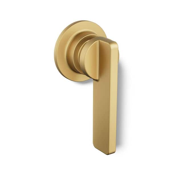 Claude by Studio McGee Right Hand Toilet Tank Lever in Vibrant Brushed Moderne Brass