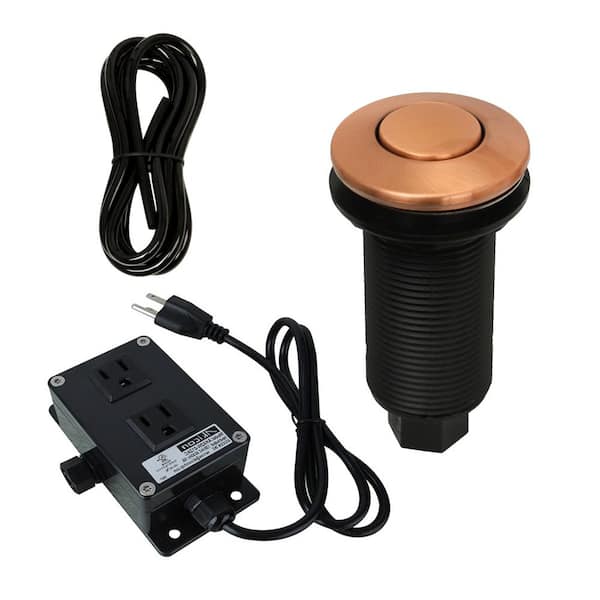 Akicon Copper Garbage Disposal Kitchen Air Switch Kit AK79001B-C - The ...