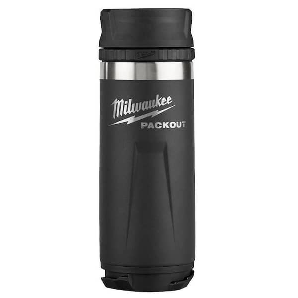 PACKOUT Black 18 Oz. Insulated Bottle with Sip Lid
