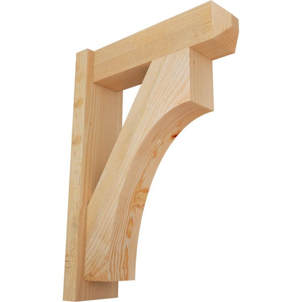 6 in. x 28 in. x 20 in. Douglas Fir Westlake Craftsman Rough Sawn Outlooker