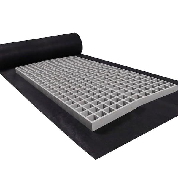 Ground Stabilization Kit, Fiberglass Grating & Nonwoven Geotextile Fabric Combo for Soil Stabilization, Drainage, Flood