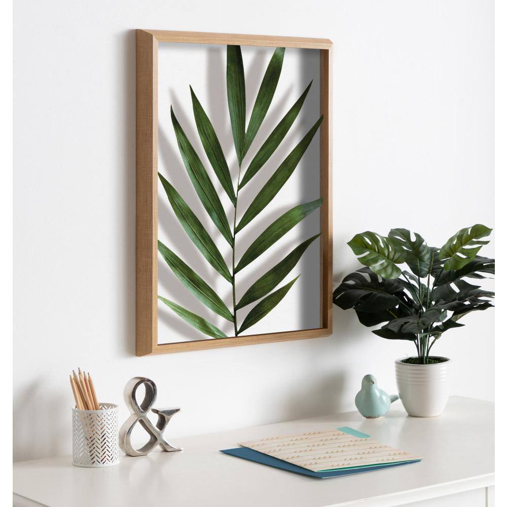 Blake Botanical Natural Framed Glass Wall Art, 18x24