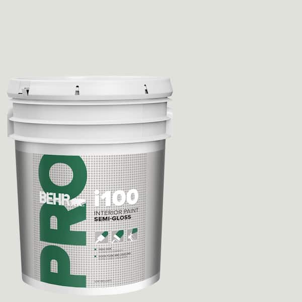 BEHR PRO 5 gal. #GR-W06 Winds Breath Semi-Gloss Interior Paint