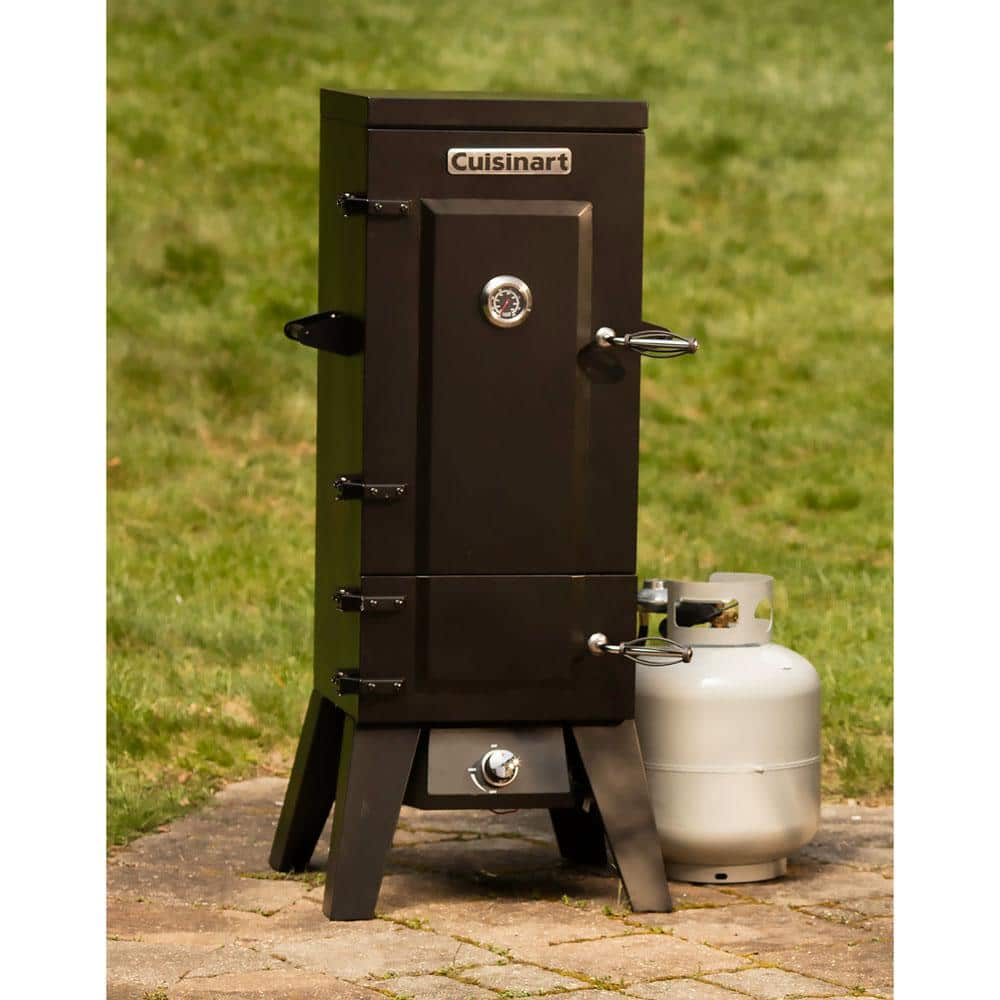 Cuisinart 36" Black Stainless Steel Vertical Gas Smoker