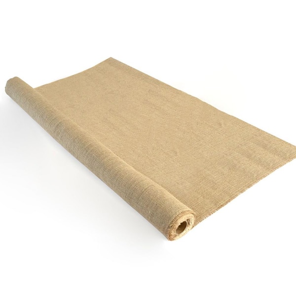 3.4 ft. x 30 ft. Natural Weed Barrier, 3 oz. Heavy Duty Burlap Fabric Roll for Tree Wrap and Garden Protection
