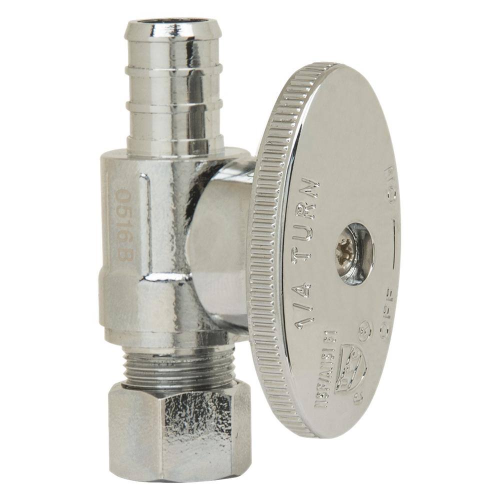 1/2 in. Nominal Crimp Barb (PEX) x 3/8 in. O. D. Compression 1/4 in. Turn Straight Brass Stop price history on PriceWatchPro