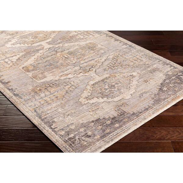 Laroui Beige/Tan 5 ft. x 8 ft. Medallian Indoor Area Rug