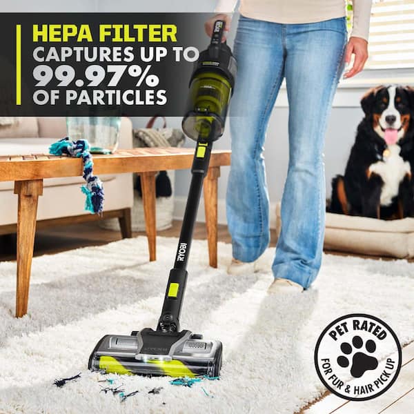 RYOBI ONE+ HP 18V WHISPER Series Stick Vacuum Kit with 4.0 Ah