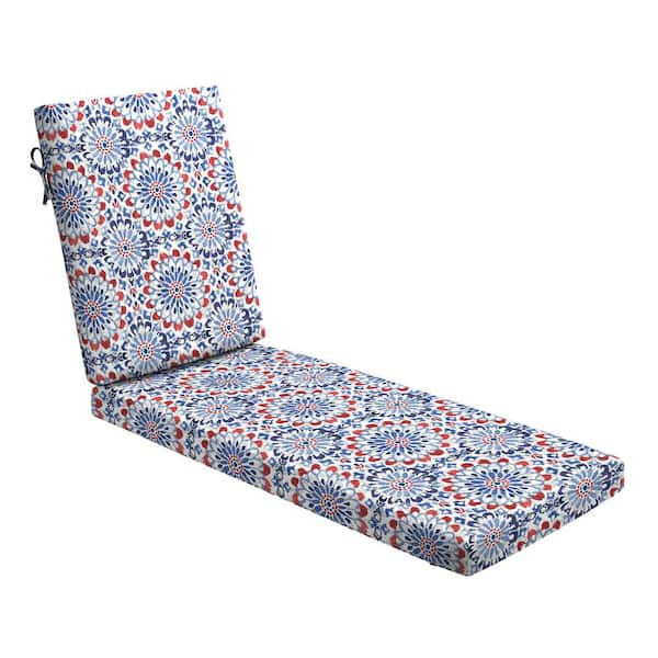 ARDEN Foam Outdoor Chaise Lounge Cushion 21 x 72 Made with ProFoam Rain-Proof Fade Resistant Clark Blue
