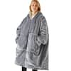 Shatex Blue Wearable Blanket with Sleeves Soft Fleece Snuggle