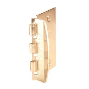 2-3/4 in. Door Lock Steel Brass-Plated Flip-Action Door Lock