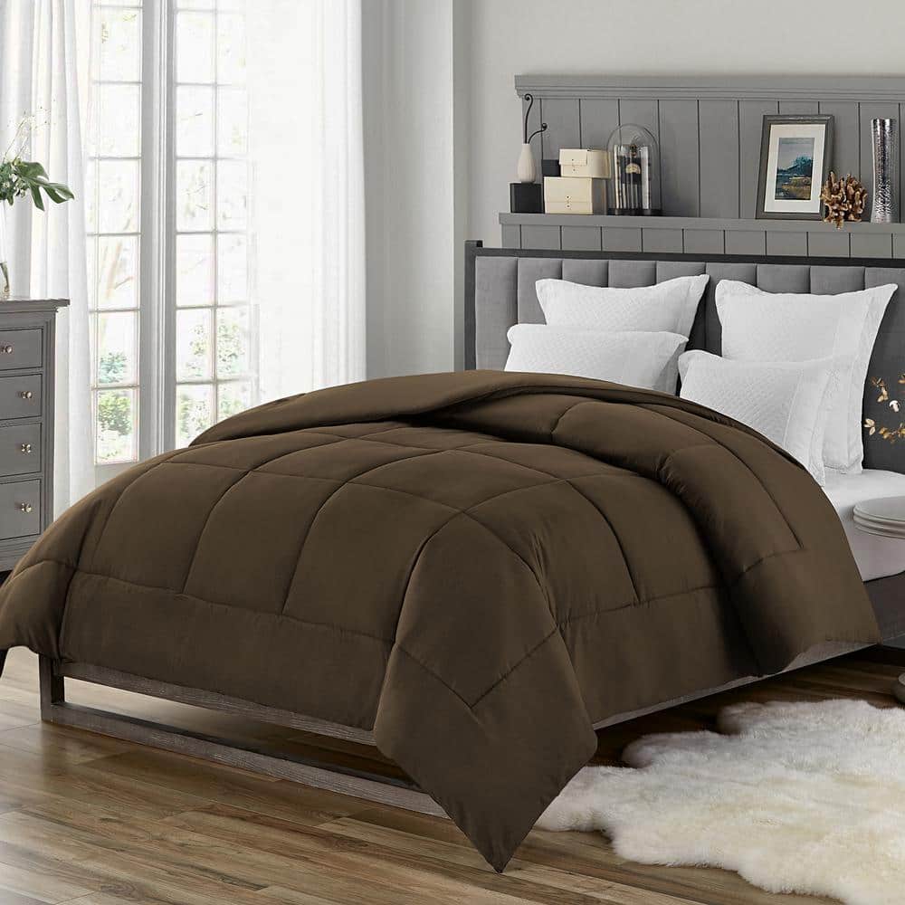 Twin Chocolate Down Alternative Microfiber Comforter