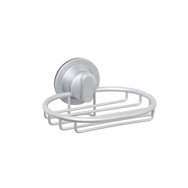 Zenna Home NeverRust Power Grip Pro Dual Mount Aluminum Soap Dish in Satin  Chrome 7461ALL - The Home Depot