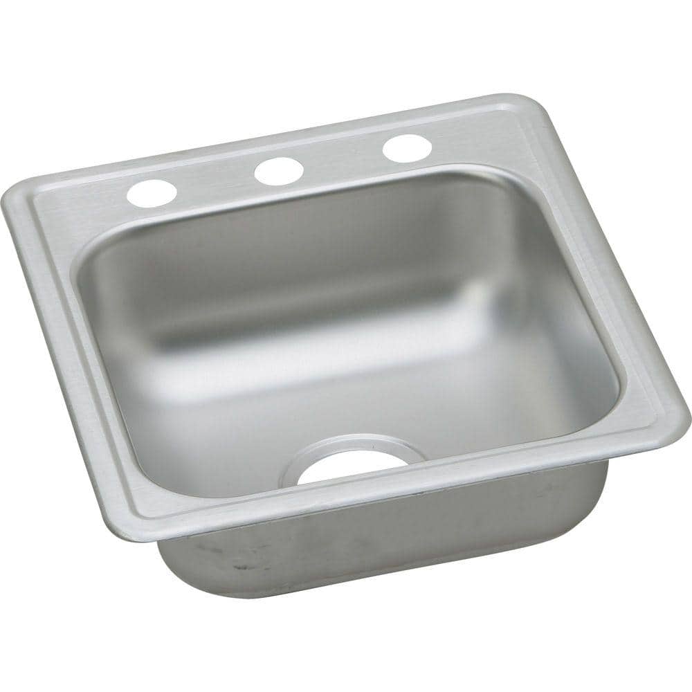 Dayton 17" x 19" Stainless Steel Drop-In Kitchen Sink