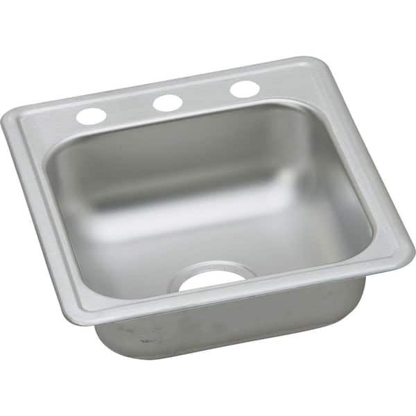 Dayton 16.5 in. Drop-In Single Bowl 22 Gauge Stainless Steel Sink Only