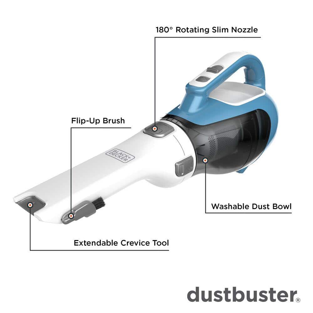BLACK DECKER 16-Volt Max Cordless Lithium DustBuster Hand Vacuum ‼️possibly could have missing or broken parts and also dust‼️