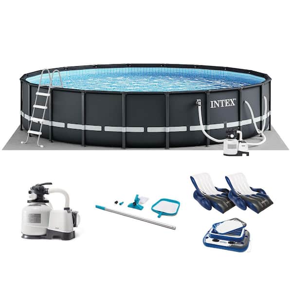 Ultra XTR 26 ft. Round 52 in. Deep Above Ground Pool Set