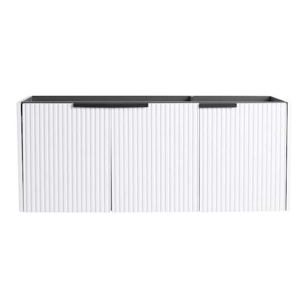48 in. Bath Vanity Cabinet without Top in White Unassembled
