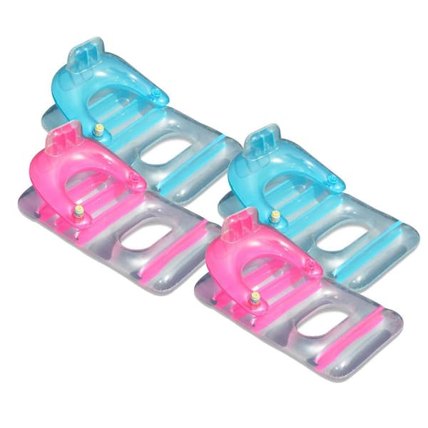 Swimline Swimming Pool Inflatable Deluxe Lounge Chairs with Back Support