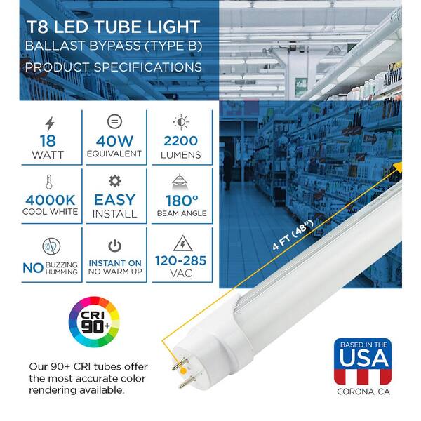 direct drive led tubes home depot