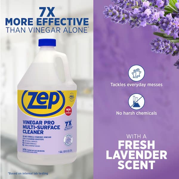 ZEP Vinegar Pro Multi-Surface Cleaner Lavender 128 oz. R484102