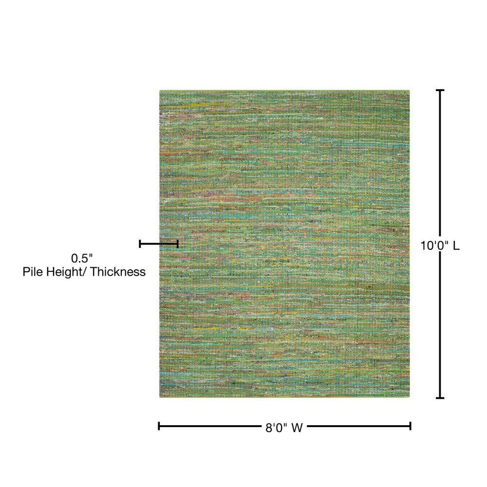 Nantucket Green Hand-Tufted Wool 8' x 10' Area Rug