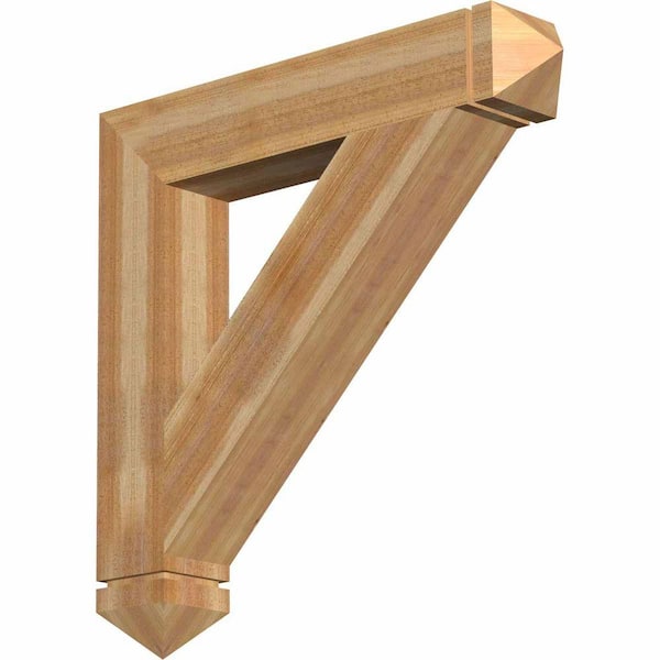 Ekena Millwork 6 in. x 36 in. x 36 in. Western Red Cedar Traditional Arts and Crafts Rough Sawn