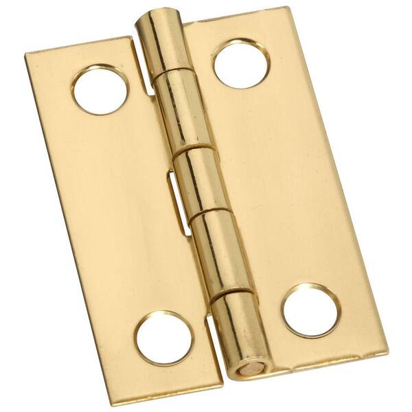 Stanley-National Hardware 1-1/2 in. Solid Brass Middle Hinge