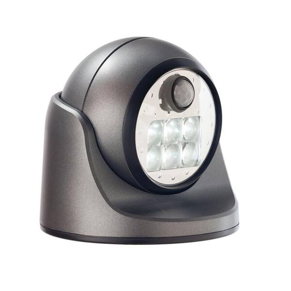 Light It! Charcoal 6-LED Wireless Motion-Activated Weatherproof Porch Light