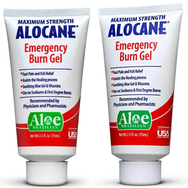 Alocane 2.5 oz. First Aid Maximum Strength Emergency Room Burn Gel (2-Pack)