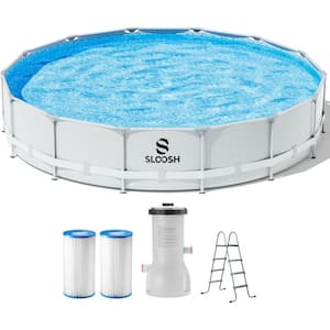 Summer Waves Quick Set 168 in. Round 36 in. D Above Ground