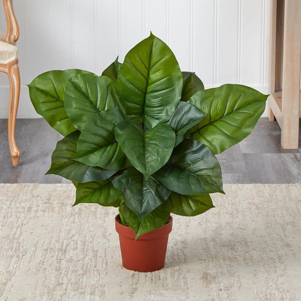 Large Green Silk Philodendron Potted Arrangement