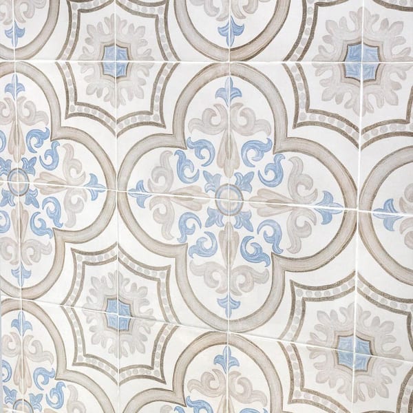 Ivy Hill Tile Valencia Daiza Encaustic 8 in. x 8 in. Matte