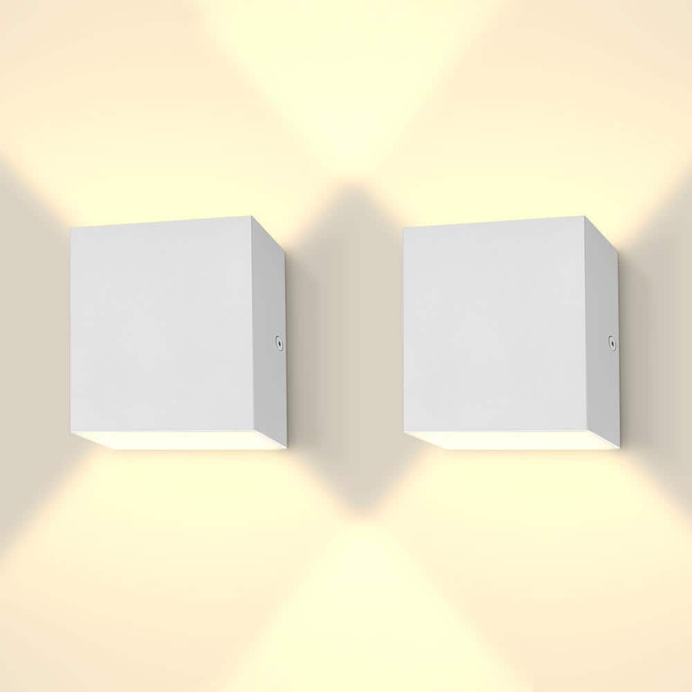 Reviews for LUXRITE 4.72 in. White LED Up and Down Vanity Light 5 Color