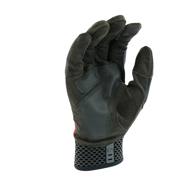 Hyper Tough Men's High Dexterity General Purpose Synthetic Mesh Leather Palm Work Glove - XL Each