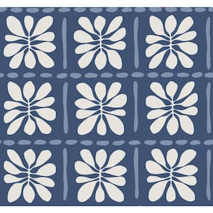 Blue Mimosa Fleur Ultramarine Wallpaper