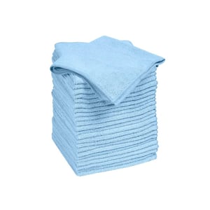 14 in. x 14 in. Microfiber Cloth Towels (24-Pack)