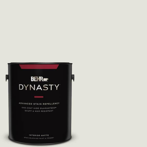 BEHR DYNASTY 1 gal. Ultra Pure White Matte Interior Stain-Blocking Paint &  Primer 165001 - The Home Depot