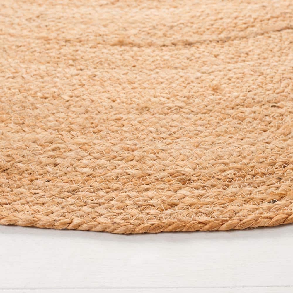 Handwoven Artisan Natural Jute 8' Round Area Rug