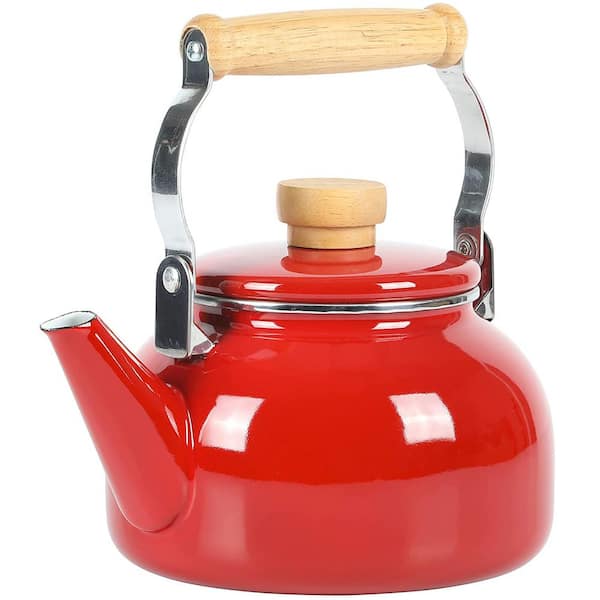 Mr. Coffee 98683940M Morbern 7.2-Cup Red Stainless Steel Tea Kettle