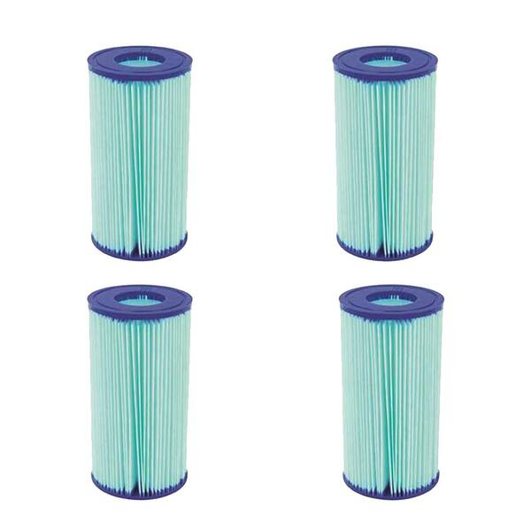 Bestway Type III A/C Pool 4.2 in. Dia Cartridge Filter 4.2 in. Dia (4-Pack)