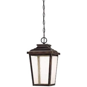 Irvington Manor Collection Outdoor Chelesa Bronze Integrated LED Hanging Lantern