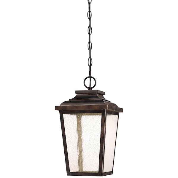 the great outdoors by Minka Lavery Irvington Manor Collection Outdoor Chelesa Bronze Integrated LED Hanging Lantern